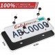 Silicone License Plate Frames - Water & Rust Proof (North America) 5 Colors