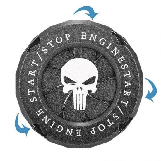 Skull Car Engine Start Stop Button Rotary Covers - Universal Fit (2 Colors) Skull Car Engine Start Stop Button Rotary Covers - Universal Fit (2 Colors)