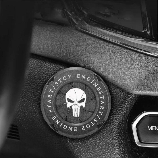 Skull Car Engine Start Stop Button Rotary Covers - Universal Fit (2 Colors) Skull Car Engine Start Stop Button Rotary Covers - Universal Fit (2 Colors)