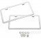 Stainless Steel Premium License Plate Frames (North America) - Set of 2