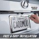Stainless Steel Premium License Plate Frames (North America) - Set of 2 Stainless Steel Premium License Plate Frames (North America) - Set of 2