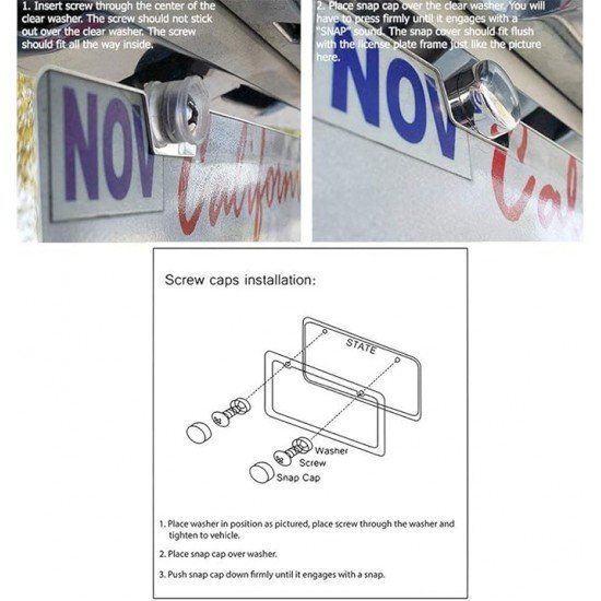 Premium License Plate Frames (North America) - Set of 2 Premium License Plate Frames (North America) - Set of 2