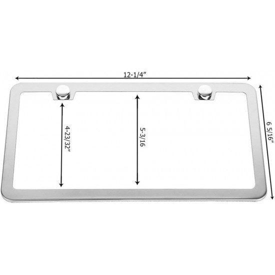 Premium License Plate Frames (North America) - Set of 2 Premium License Plate Frames (North America) - Set of 2
