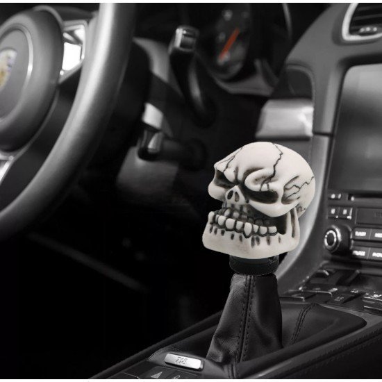 Bone Skull Head Car Gear Shift Knob Universal Fit