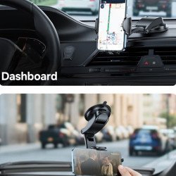 Premium Extended Arm Car Phone Holder for Dashboard & Windshield Premium Extended Arm Car Phone Holder for Dashboard & Windshield