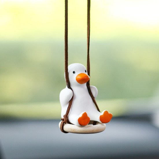 Swinging Duck Car Pendant Hanging for Rear View Mirror - 3 Styles Swinging Duck Car Pendant Hanging for Rear View Mirror - 3 Styles