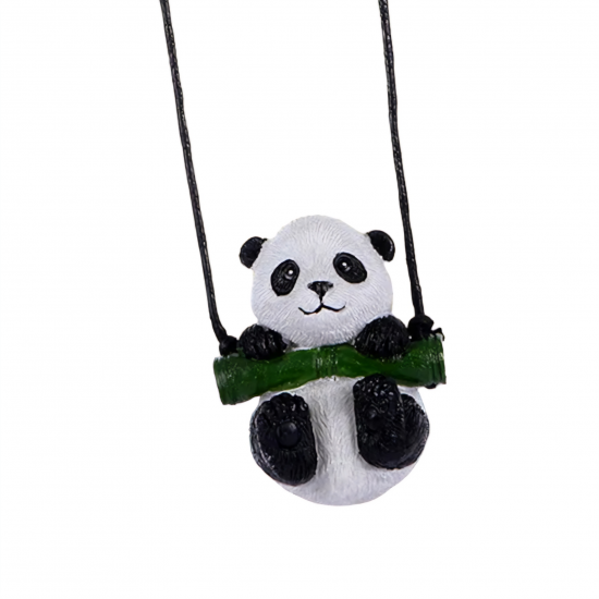 Swinging Panda Car Pendant Hanging for Rear View Mirror Decoration