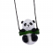 Swinging Panda Car Pendant Hanging for Rear View Mirror Decoration