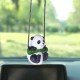 Swinging Panda Car Pendant Hanging for Rear View Mirror Decoration