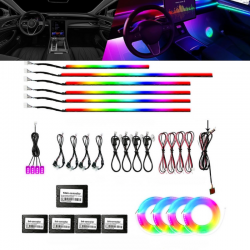 Car Interior Acrylic Symphony Ambient Lighting Kit (22 Lights in 1 Pack) 16 Million Colors