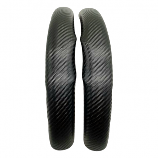Carbon Fiber Steering Wheel Cover for Tesla 3 & Y (Black)