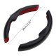 Carbon Fiber Steering Wheel Cover for Tesla 3 & Y (Black)