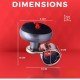 Thug Life Universal Steering Wheel Spinner Knob – Honeycomb Design 