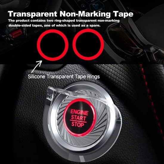 Iron Man Car Engine Start Stop Button Flip Covers - Universal Fit (8 Colors)