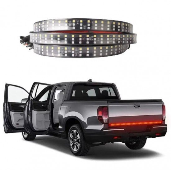 Truck Tailgate LED Lighting Strip (Waterproof) 152 cm - Triple Row Lights Truck Tailgate LED Lighting Strip (Waterproof) 152 cm - Triple Row Lights