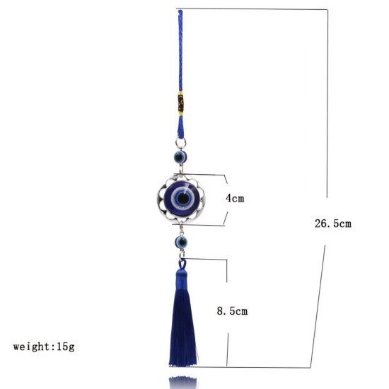 Turkish Evil Eye Heart & Round Pendant for Car & Home Décor (2 Styles)
