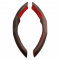 Anti Slip Nappa Leather Steering Wheel Cover - Universal Fit (Coffee)