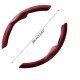 Anti Slip Nappa Leather Steering Wheel Cover - Universal Fit (Coffee)