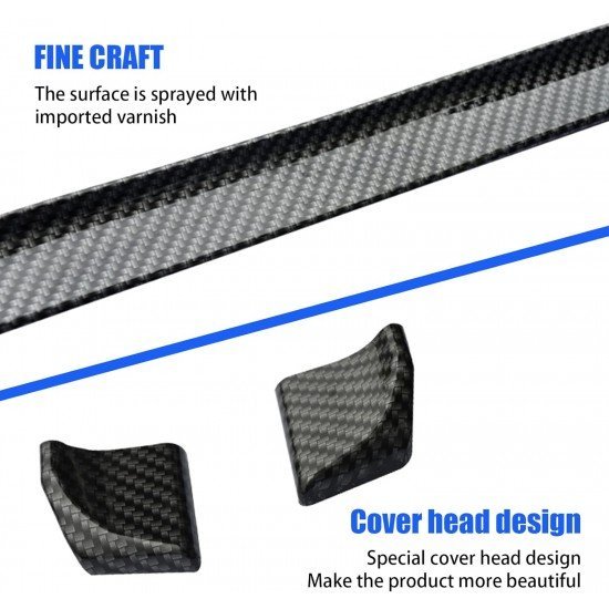 Carbon Fiber Adjustable Car Rear Spoiler Kit - Universal Fit 1.5M 