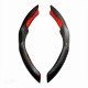 Carbon Fiber Steering Wheel Cover - Universal Fit (Black)