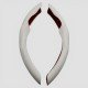 Carbon Fiber Steering Wheel Cover - Universal Fit (White) Carbon Fiber Steering Wheel Cover - Universal Fit (White)