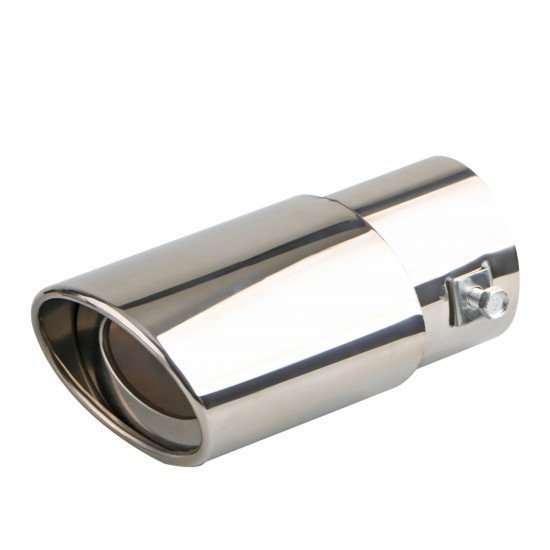 2.5 Inch Inlet Universal Fit Exhaust Pipe Tips - (Chrome)
