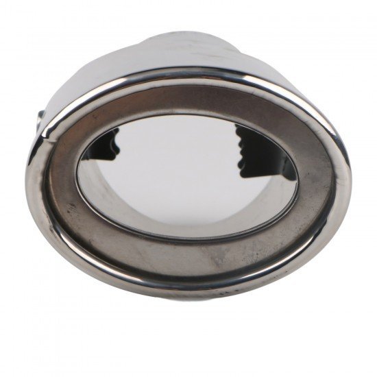 2.5 Inch Inlet Universal Fit Exhaust Pipe Tips - (Chrome)