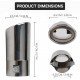 2.5 Inch Inlet Universal Fit Exhaust Pipe Tips - (Chrome) 2.5 Inch Inlet Universal Fit Exhaust Pipe Tips - (Chrome)