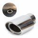 2.5 Inch Inlet Universal Fit Exhaust Pipe Tips - (Chrome)