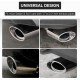 2.5 Inch Inlet Universal Fit Exhaust Pipe Tips - (Chrome) 2.5 Inch Inlet Universal Fit Exhaust Pipe Tips - (Chrome)