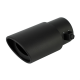 2.5 Inch Inlet Universal Fit Exhaust Pipe Tips - (Polished Black) 2.5 Inch Inlet Universal Fit Exhaust Pipe Tips - (Polished Black)