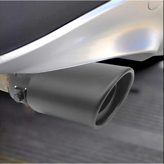 2.5 Inch Inlet Universal Fit Exhaust Pipe Tips - (Polished Black) 2.5 Inch Inlet Universal Fit Exhaust Pipe Tips - (Polished Black)