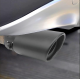 2.5 Inch Inlet Universal Fit Exhaust Pipe Tips - (Polished Black) 2.5 Inch Inlet Universal Fit Exhaust Pipe Tips - (Polished Black)