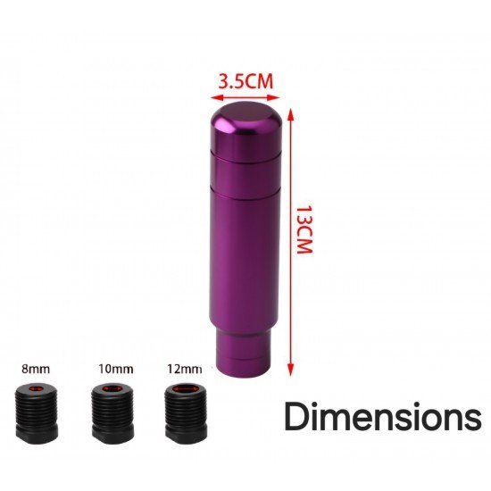 Universal Aluminum Alloy Gear Shift Knob 5.1 Inch – 5 Colors