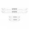 Magnetic Car Door LED Sill Plates- Love Hearts - 4Door Set (Universal Fit, Wireless, Rechargeable)