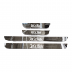 Let`s Ride Magnetic Car Door LED Sill Plates- 4Door Set (Universal Fit, Wireless, Rechargeable)