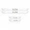 Let`s Ride Magnetic Car Door LED Sill Plates- 4Door Set (Universal Fit, Wireless, Rechargeable)