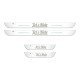 Let`s Ride Magnetic Car Door LED Sill Plates- 4Door Set (Universal Fit, Wireless, Rechargeable)