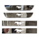 Magnetic Car Door LED Sill Plates- Mustang - 4Door Set (Universal Fit, Wireless, Rechargeable) Magnetic Car Door LED Sill Plates- Mustang - 4Door Set (Universal Fit, Wireless, Rechargeable)
