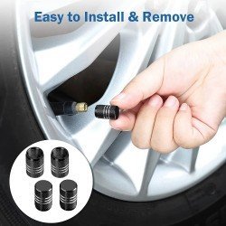 Aluminum Alloy 4 Pcs Aluminum Tire Valve Stem Caps - Universal Fit (Ring) Aluminum Alloy 4 Pcs Aluminum Tire Valve Stem Caps - Universal Fit (Ring)