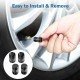 Aluminum Alloy 4 Pcs Aluminum Tire Valve Stem Caps - Universal Fit  (Ring)