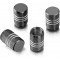 Aluminum Alloy 4 Pcs Aluminum Tire Valve Stem Caps - Universal Fit  (Ring)