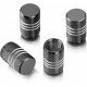 Aluminum Alloy 4 Pcs Aluminum Tire Valve Stem Caps - Universal Fit  (Ring)
