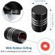 Aluminum Alloy 4 Pcs Aluminum Tire Valve Stem Caps - Universal Fit  (Ring)