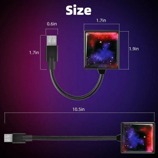 USB Car Roof Light Projector with Music Sync Mode- (Dual Color Projection) 3 Projection Modes USB Car Roof Light Projector with Music Sync Mode- (Dual Color Projection) 3 Projection Modes