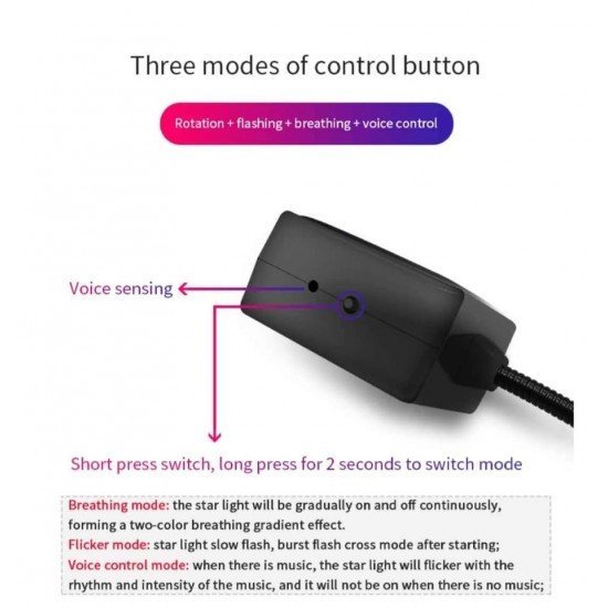 USB Car Roof Light Projector with Music Sync Mode- ( Single Color Projection) 3 Projection Modes USB Car Roof Light Projector with Music Sync Mode- ( Single Color Projection) 3 Projection Modes