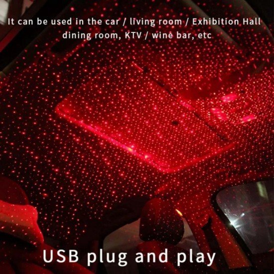 USB Car Roof Light Projector with Music Sync Mode- ( Single Color Projection) 3 Projection Modes USB Car Roof Light Projector with Music Sync Mode- ( Single Color Projection) 3 Projection Modes