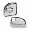 Wide Angle Blind Spot Convex Mirror (Pack of 2) Chrome & Black 