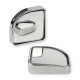 Wide Angle Blind Spot Convex Mirror (Pack of 2) Chrome & Black Wide Angle Blind Spot Convex Mirror (Pack of 2) Chrome & Black