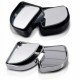 Wide Angle Blind Spot Convex Mirror (Pack of 2) Chrome & Black Wide Angle Blind Spot Convex Mirror (Pack of 2) Chrome & Black
